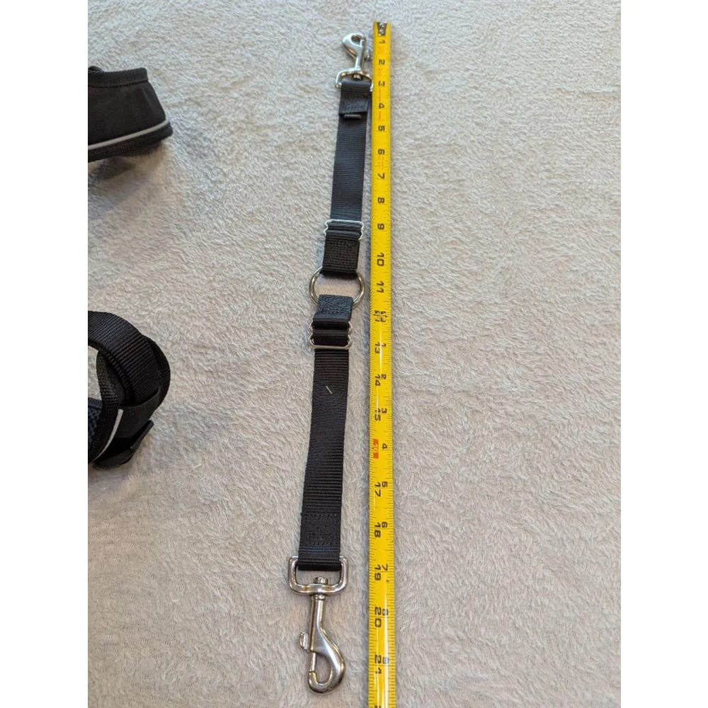 PetSafe EasySport Dog Harness Black White Adjustable Sizing Barely Used